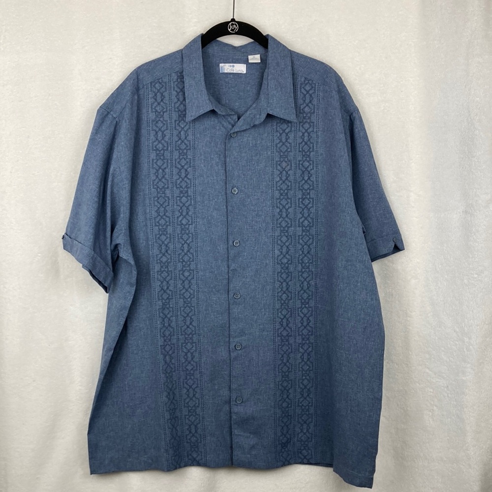 Cafe Luna Men’s Casual Button Down Shirt sz XL 0008